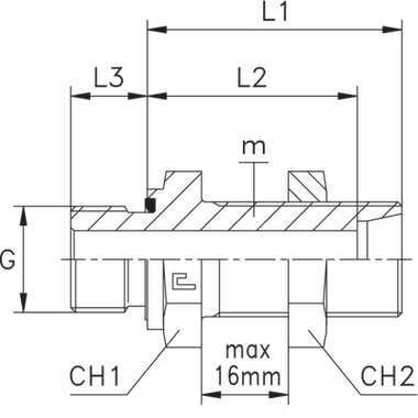 Штуцер FDE DL06 BSP 1/8" (корпус) CAST