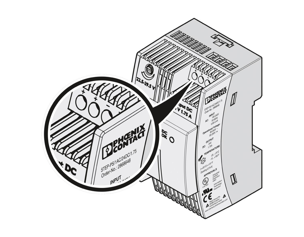 2868648 - STEP-PS/ 1AC/24DC/1.75 - Источники питания