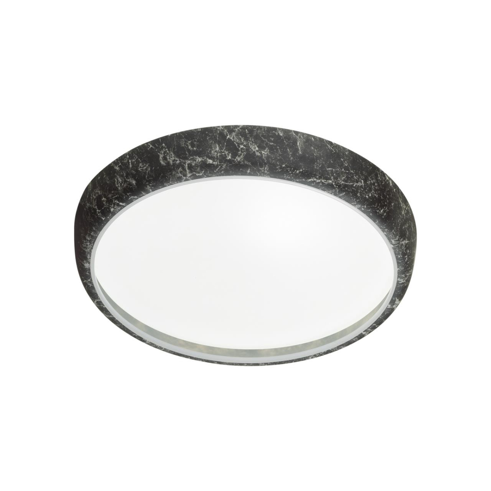 7639/DL COLOR SN 137 Светильник пластик/черн. мрамор LED 48Вт 4000K D410 IP43 MRAMO BLACK