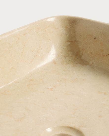 Раковина Darnen из бежевого мрамора 55 x 35 см