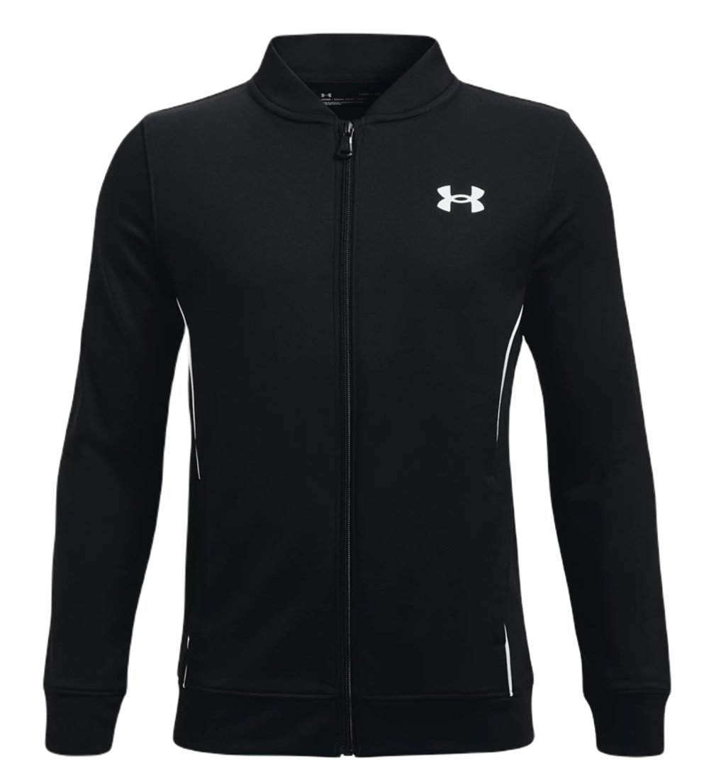 Кофта для мальчика теннисная Under Armour UA Pennant 2.0 FZ - black/white