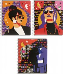 Dəftər \ Тетрадь 96 листов А5 клетка "Стильные девушки"