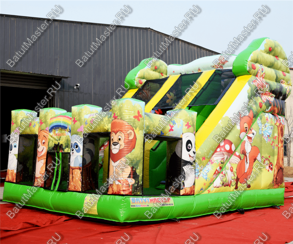 Коммерческий надувной батут "Сафари" 6*5*5 м