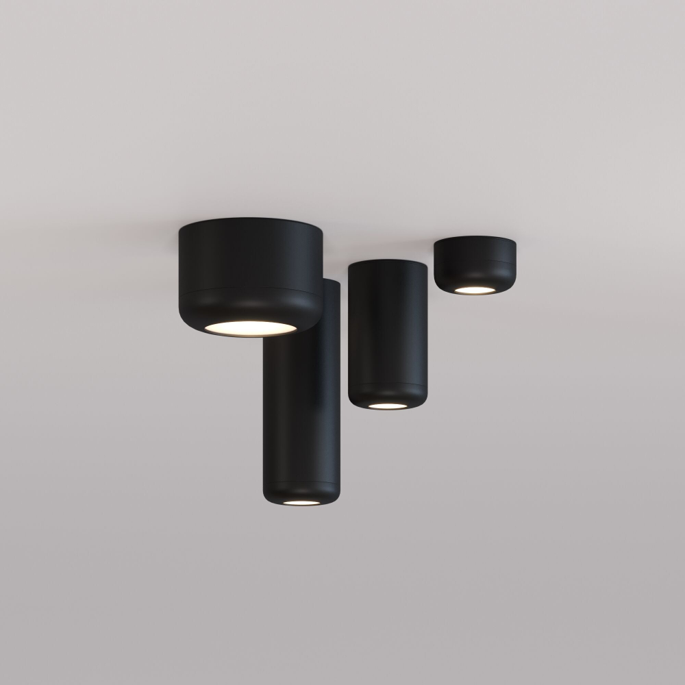Светильник накладной светодиодный Onde 15W 4000K чёрный 25046/LED