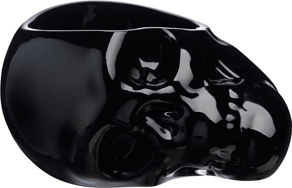Салатник Nude Memento Mori, хрусталь, 13 см, чёрный