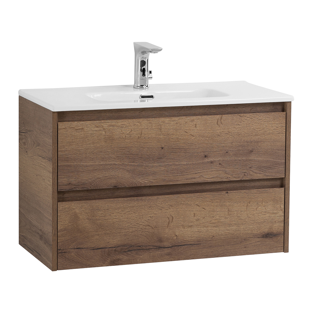 Тумба подвесная с раковиной BelBagno KRAFT 39-800/390-2C-SO-RT