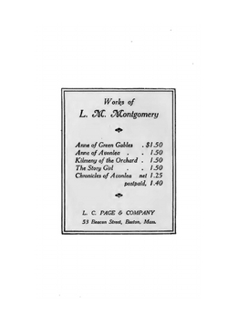 Chronicles of Avonlea | Lucy Maud Montgomery