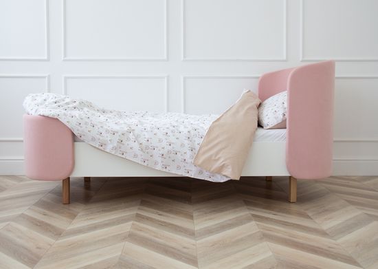 Кровать подростковая KIDI Soft размер М (розовый)