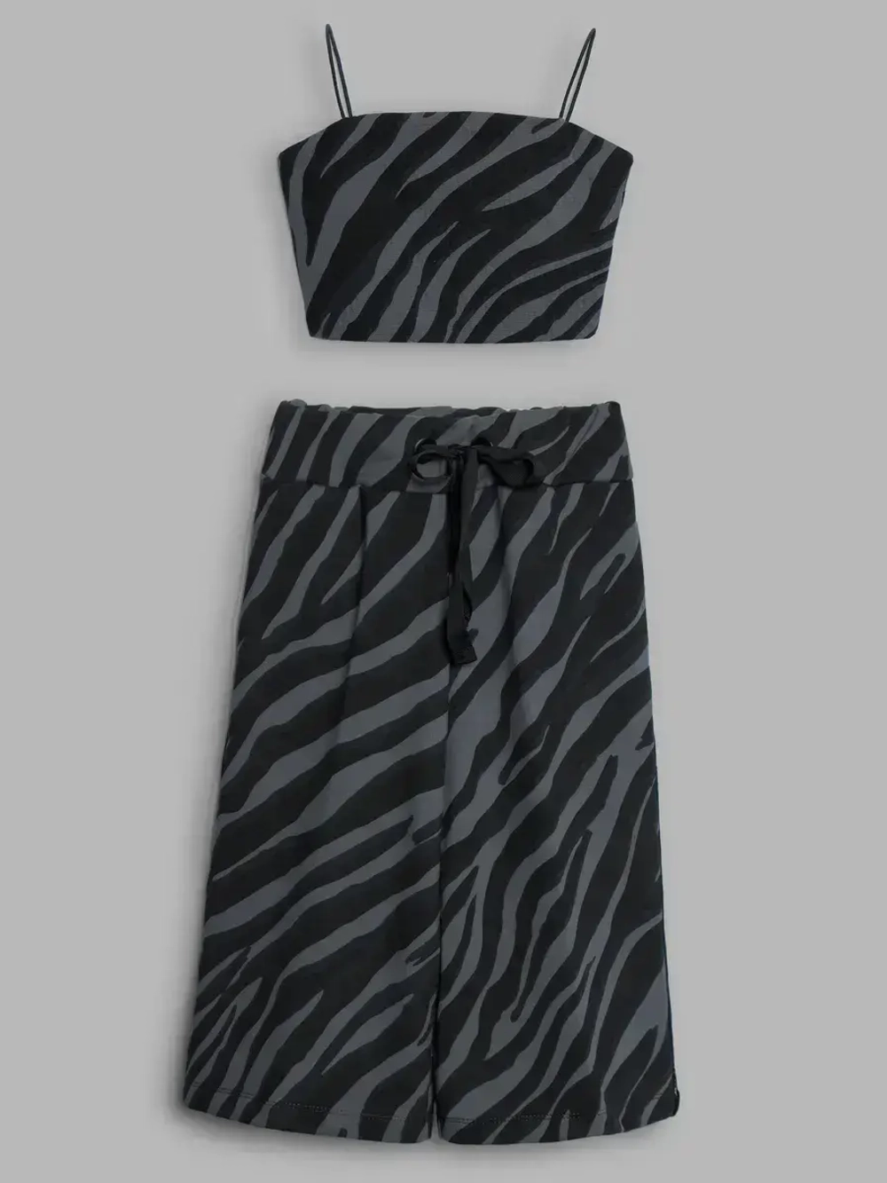 Костюм для девочки на лето с кюлотами