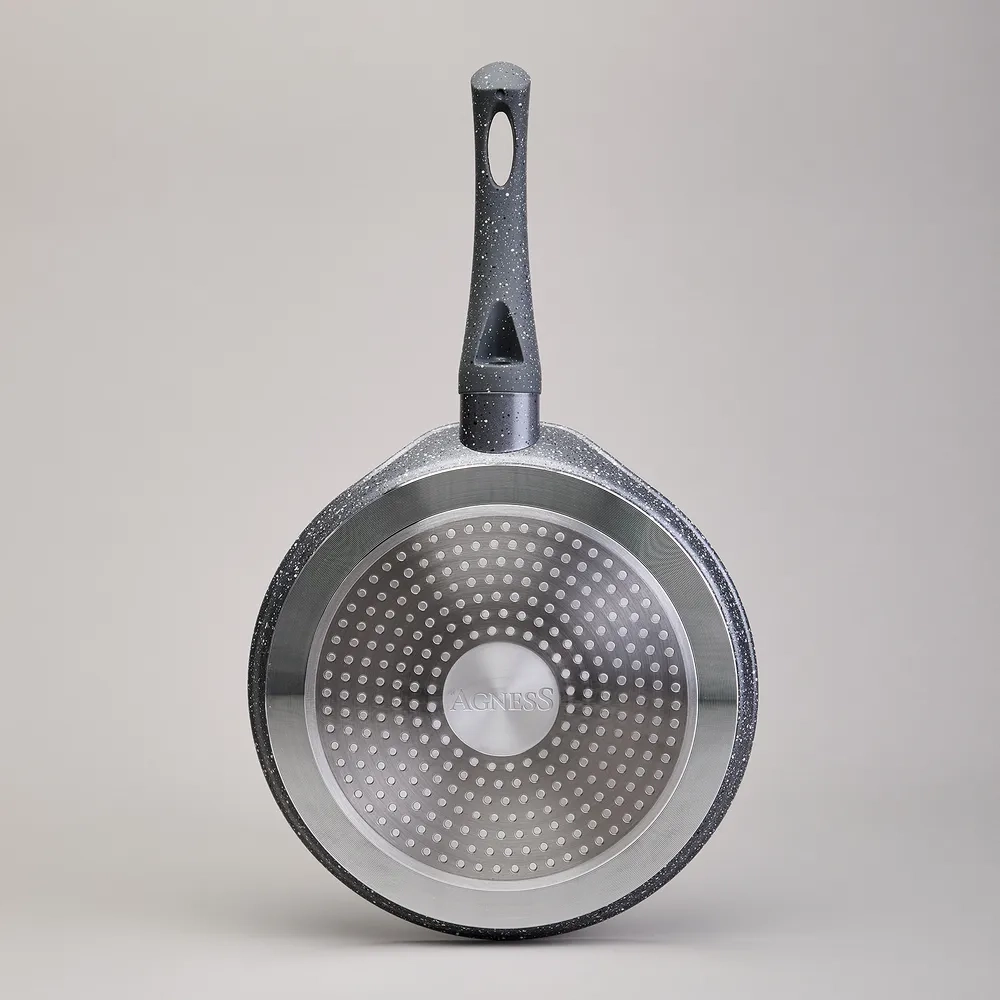 СКОВОРОДА БЛИННАЯ AGNESS С АНТИПРИГАРНЫМ ПОКРЫТИЕМ, 22Х2СМ, ИНДУКЦИОННОЕ ДНО