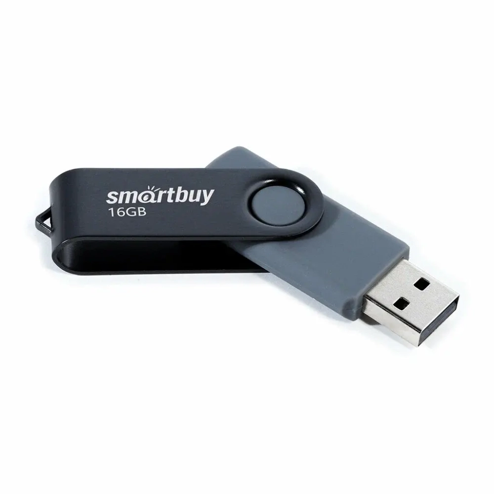 Флешка 16-GB SMART-BUY Twist черный