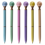 Ручка подарочная шариковая Alingar, синяя, 1.0 мм, металлический корпус, поворотный механизм, "Шар", ассорти, карт. уп.