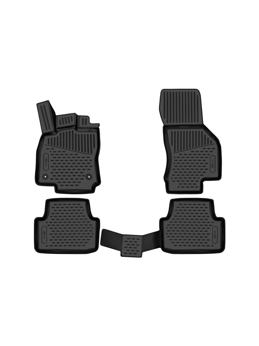 Коврики в салон для VOLKSWAGEN Jetta 2019- , седан, 4шт. (Повышенная устойчивость, повышенная износостойкость) FORMAT.3D02439210K
