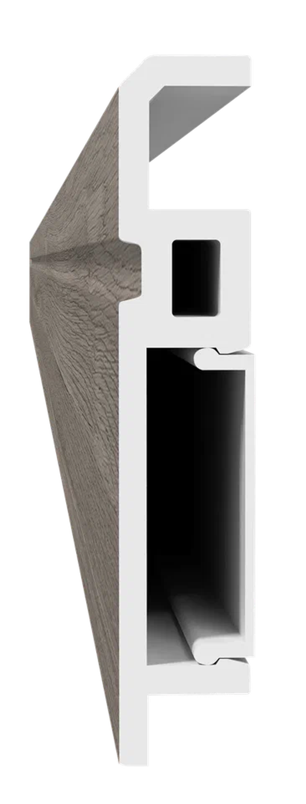 Напольный плинтус ПВХ Foresta Aviv Дуб Мавелла дарк FA 027 2000х70х13 мм