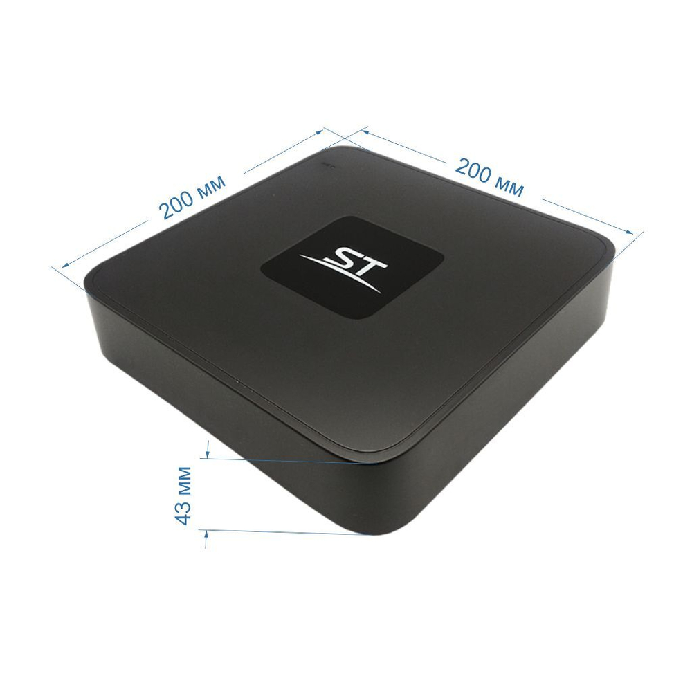 Видеорегистратор цифровой Space Technology ST-NVR-P0406K15 (с4PoE) TOWN,гибридный 4IP (6Mp)