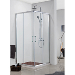Душевое ограждение Azario GREENWOOD 1000х1000х1950, БЕЗ ПОДДОНА, прозрачное стекло 6 мм, цвет профиля серебро (AZ-NNE1142 1000)