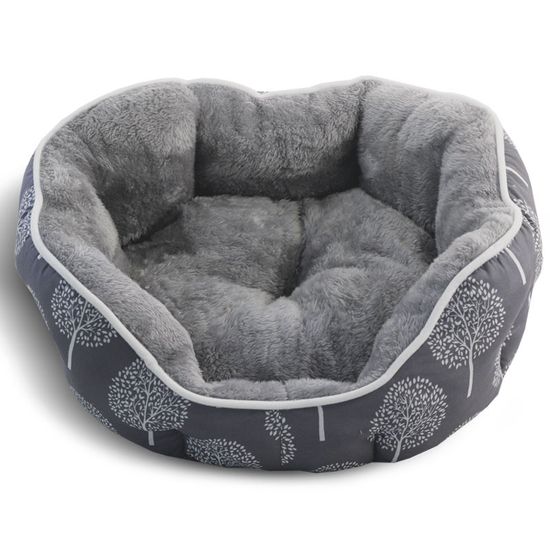 Triol Лежанка круглая "Сказочный лес" серая М, 630*630*110