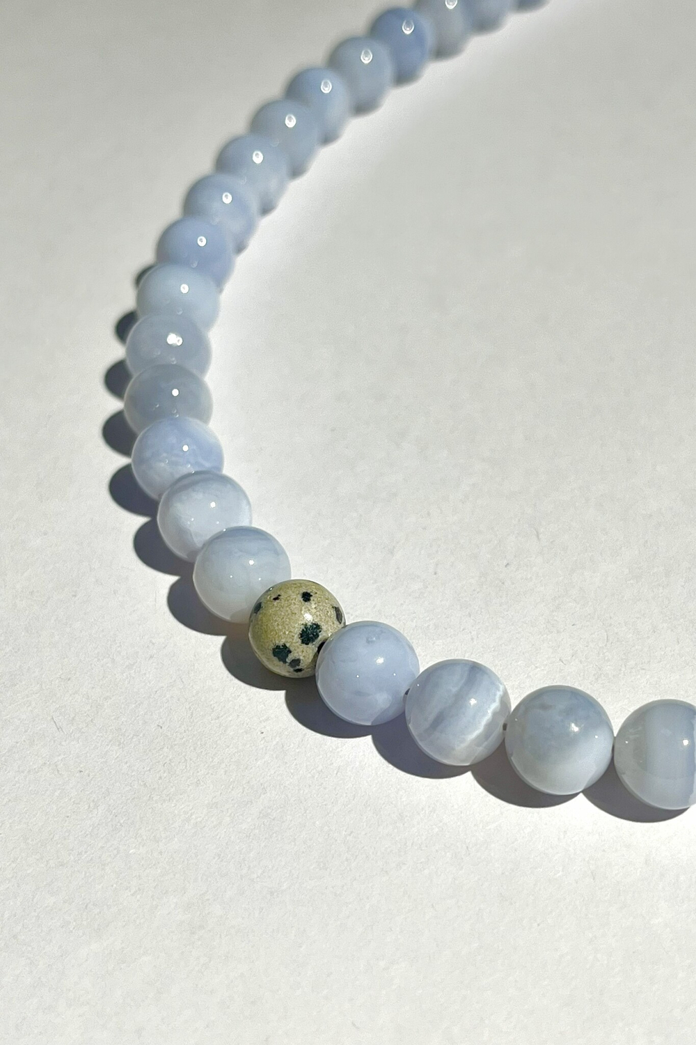 Ожерелье BLISS из голубого агата