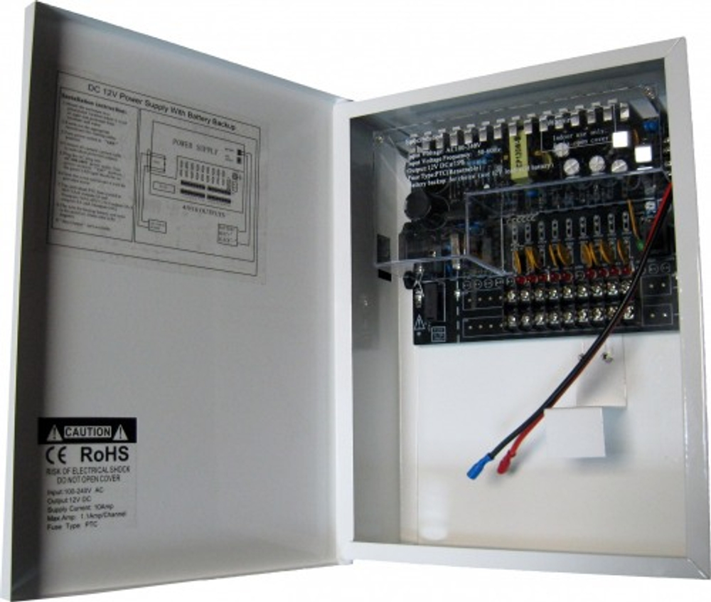 EVK-1209-10M блок питания 9 канальный, 10А, без кабеля.