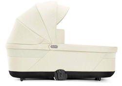 Коляска Cybex Balios S Lux TPE complete Aton B2 Volcano Black 3 в 1 Seashell Beige с дождевиками