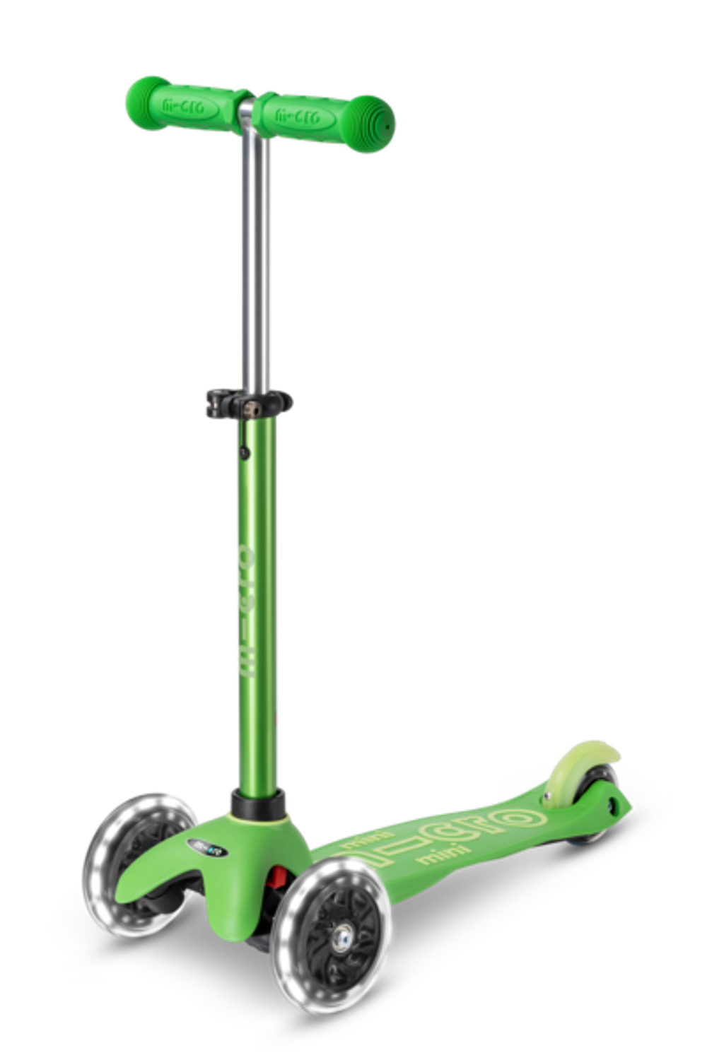 Самокат Mini Micro Deluxe Зеленый LED