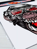 Наклейка - Бешеная обезьяна