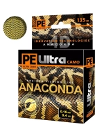 Плетеный шнур для рыбалки AQUA PE Ultra ANACONDA CAMO Desert