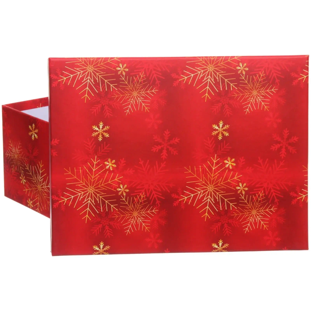 Коробка подарочная «Снежинки» 31*23*13,5 см