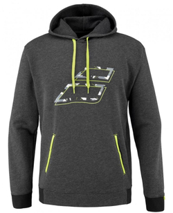 Мужская теннисная кофта Babolat Aero Hood Sweat - black heather