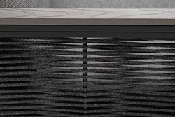 "Сан Ремо" диван 2-местный плетеный из роупа, каркас алюминий темно-серый, роуп серый, ткань серая