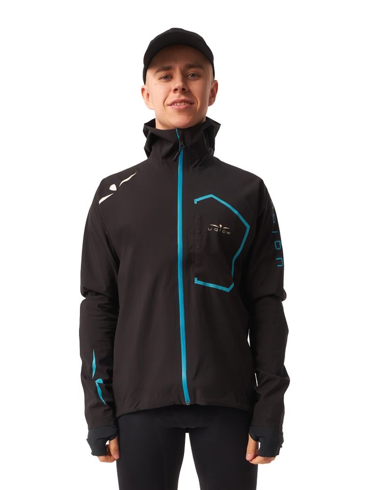 КУРТКА МУЖСКАЯ RAIN JACKET 25K WR / 35K MVP | BLACK SKYBLUE
