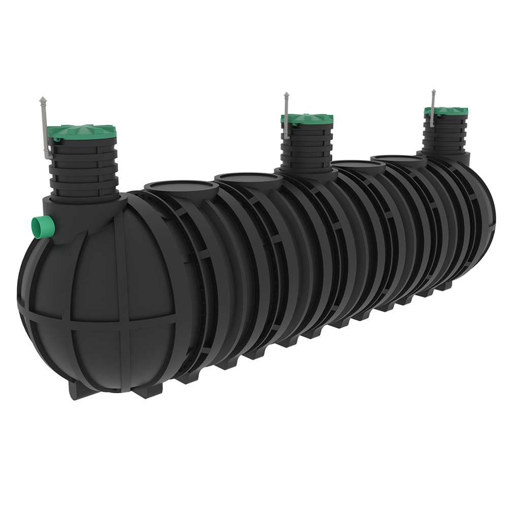 Ливневое очистное сооружение Мультпласт Модуль ЛОС 35(9150x2400x2400см;1825кг;) - арт.561663