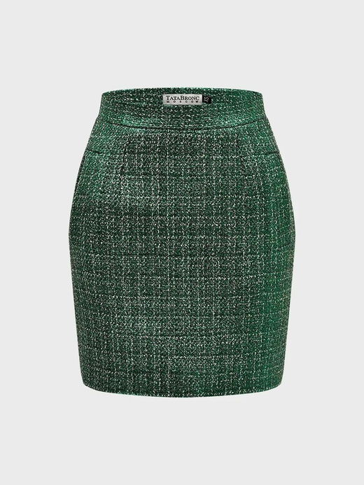 Юбка Metalica короткая зеленый