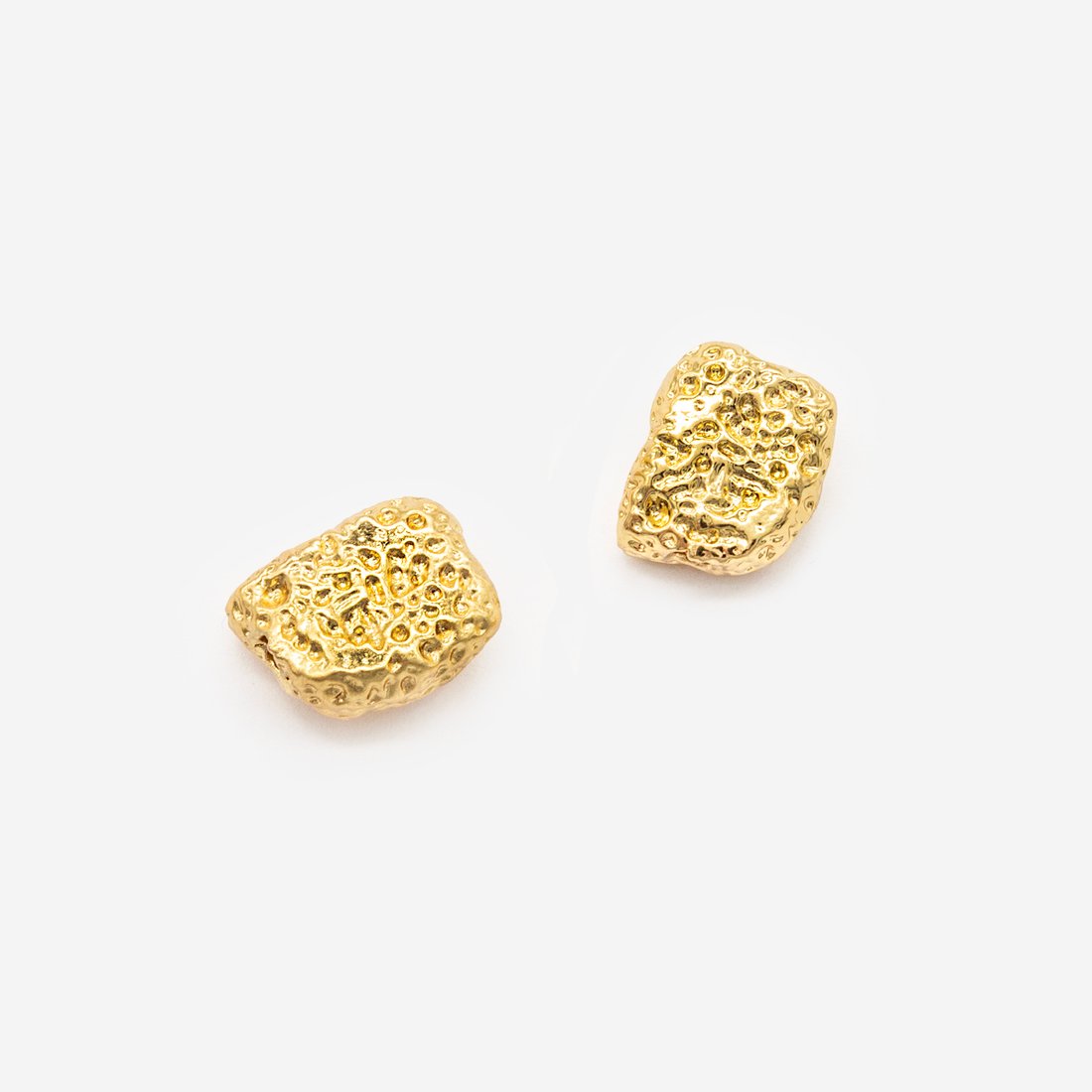 Бусина-разделитель в форме камушка 11*9мм, позолота