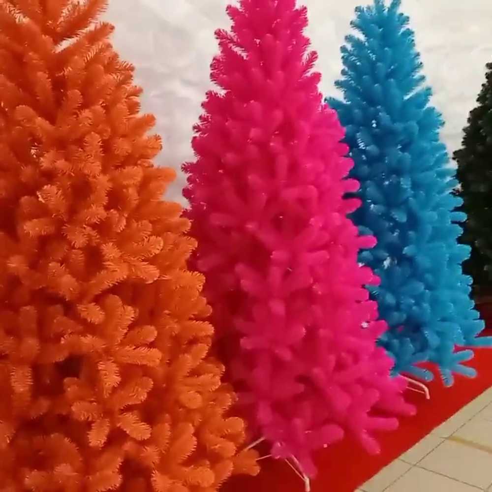 Искусственная голубая елка «Морской бриз» (пвх) 210 см / 2,1 м