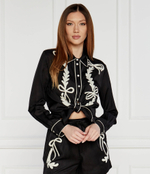 Сатиновая рубашка RICAMATO Pinko - черный(103474 A1XM)