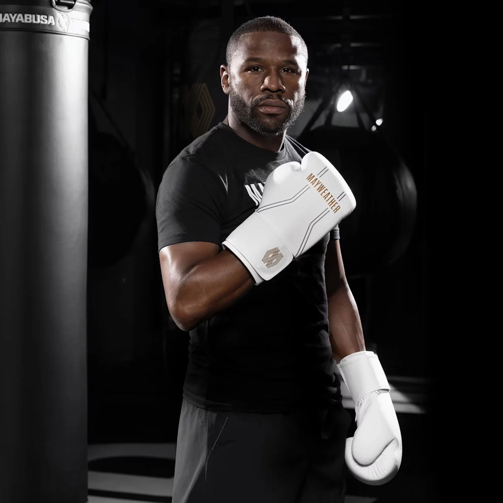 Боксёрские перчатки Hayabusa Mayweather Contender white/gold