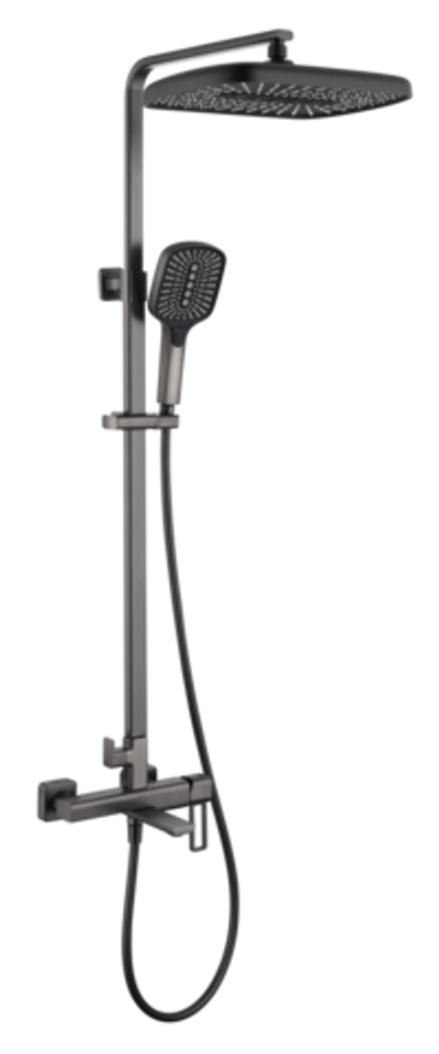 12163-Q Душевая система (ГРАФИТ) GANZER (5/1шт)