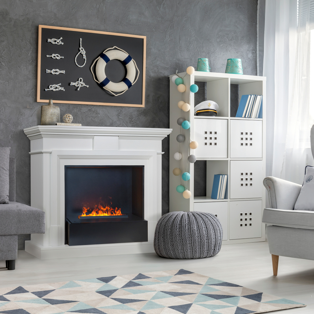 Каминокомплект Real Flame Marco 25,5/26 WT с очагом 3D Cassette 630 Black Panel