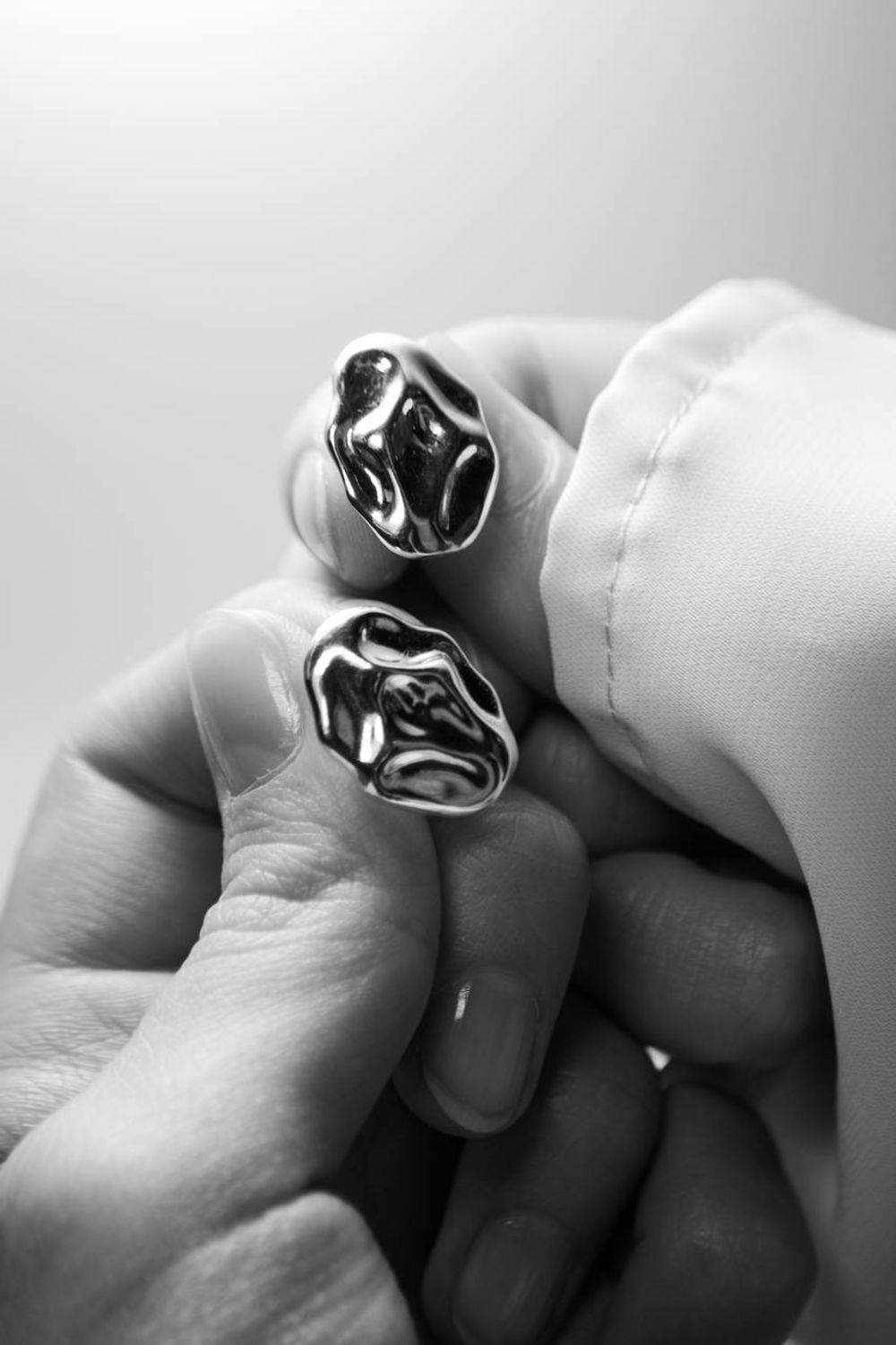 Серьги Флюид