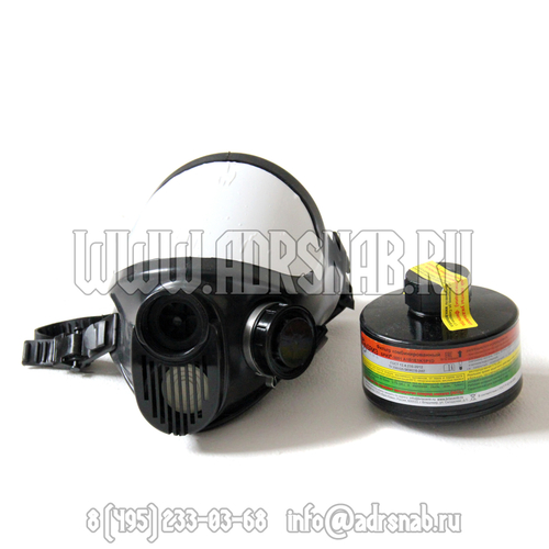 Маска полнолицевая по ДОПОГ с фильтром (А1B1E1K1P3RD)