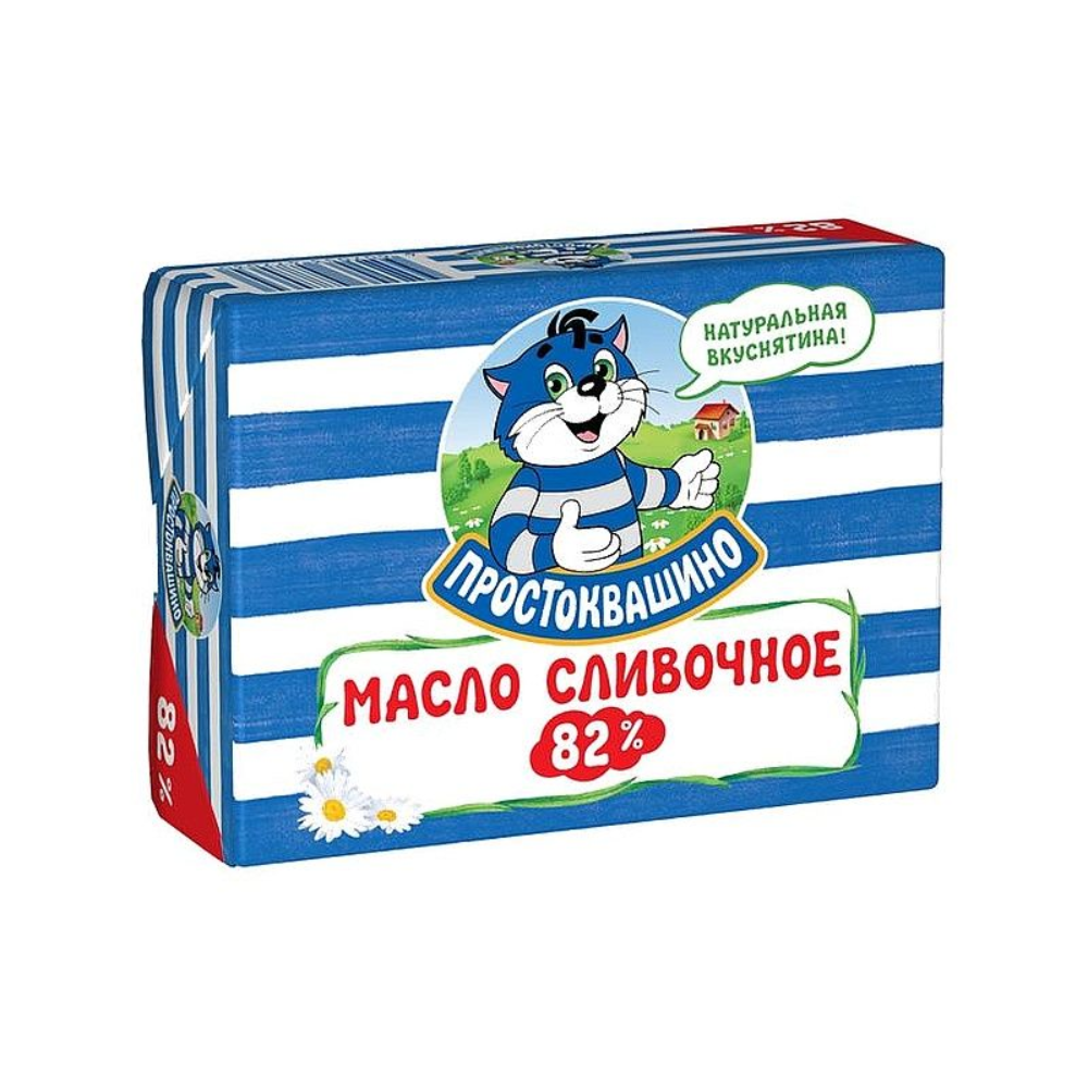 Масло сливочное Простоквашино 82% 180 гр