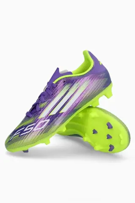 Бутсы adidas F50 League FG/MG Junior - фиолетовый