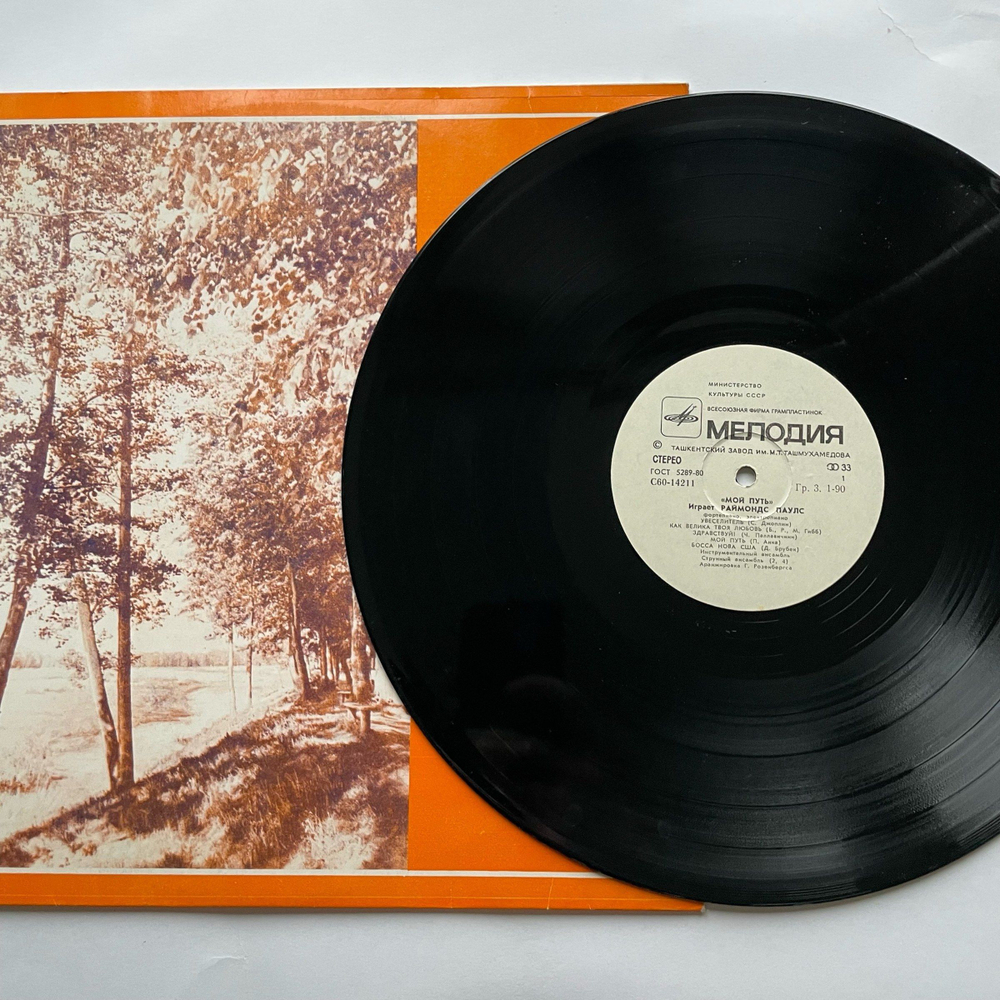 Винтажная виниловая пластинка LP Raimonds Pauls Мой путь (СССР 1980)