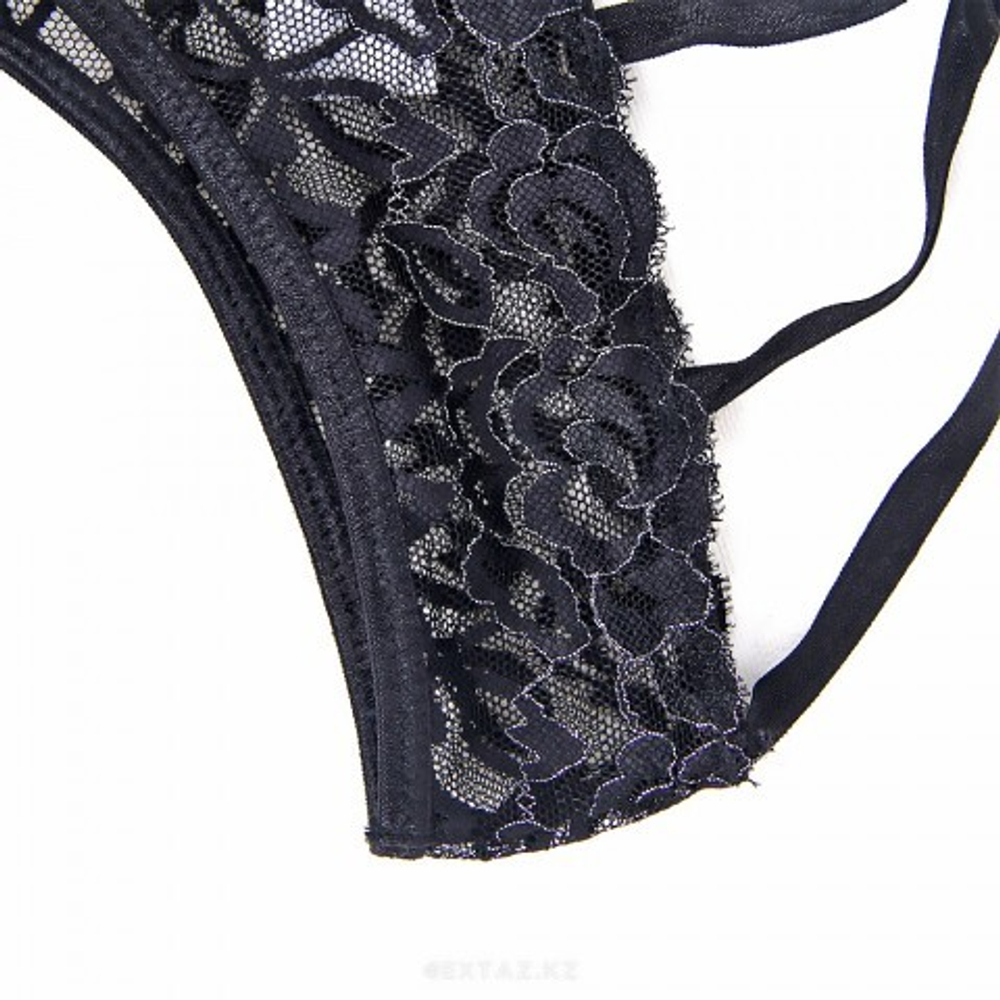 Стринги с доступом Black Bow, M