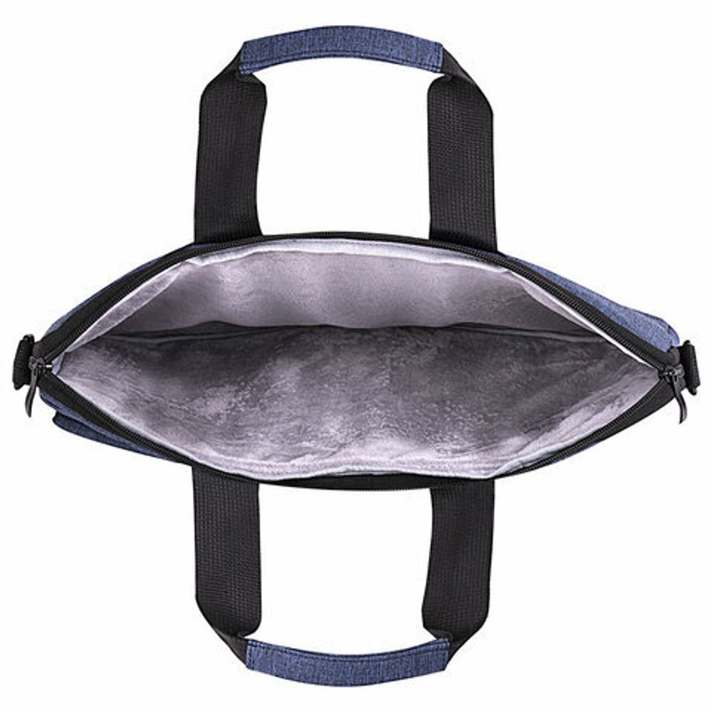 Сумка портфель HEIKKI NOVATION (ХЕЙКИ) с отделением для ноутбука 13-14", багажная лента, синяя, 28х38х3 см, 272593