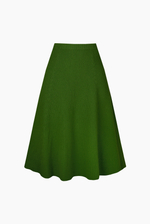 Зелёная шерстяная юбка