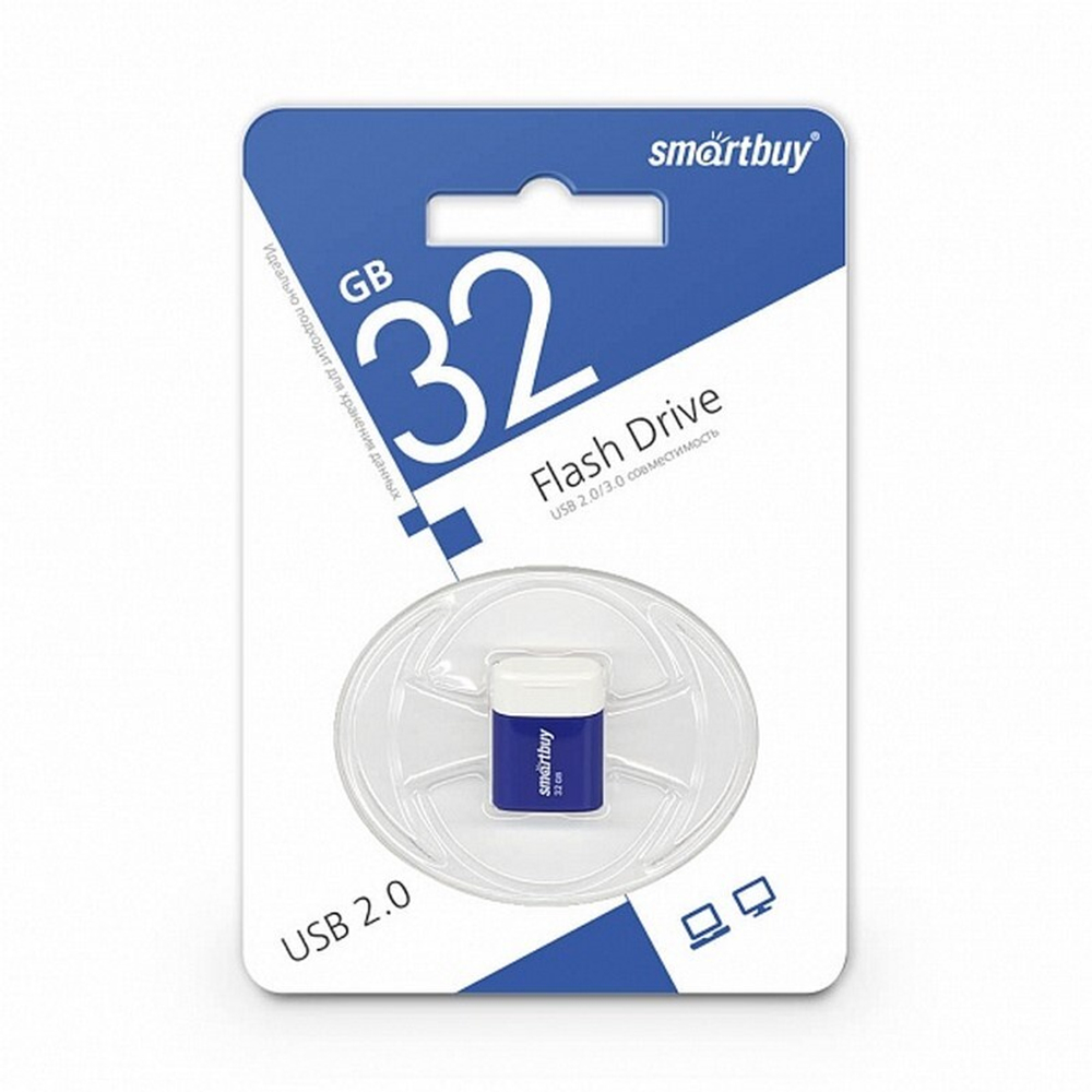 USB карта памяти 32ГБ Smart Buy Lara (синий)