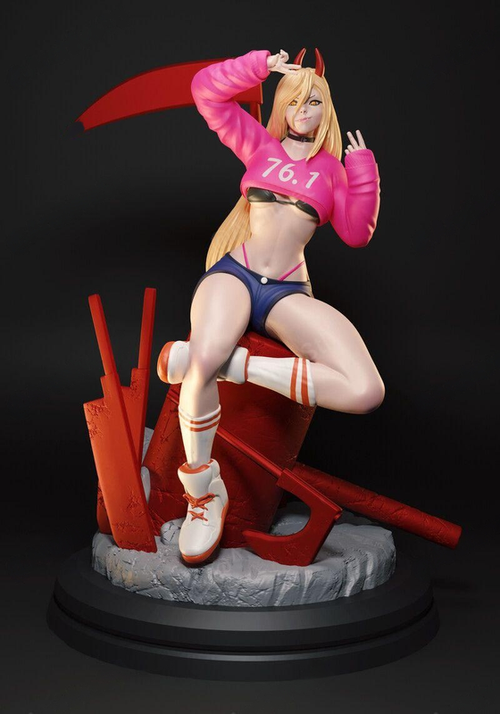 Пауэр Power Человек бензопила Chainsaw Man Коллекционная Фигурка Аниме