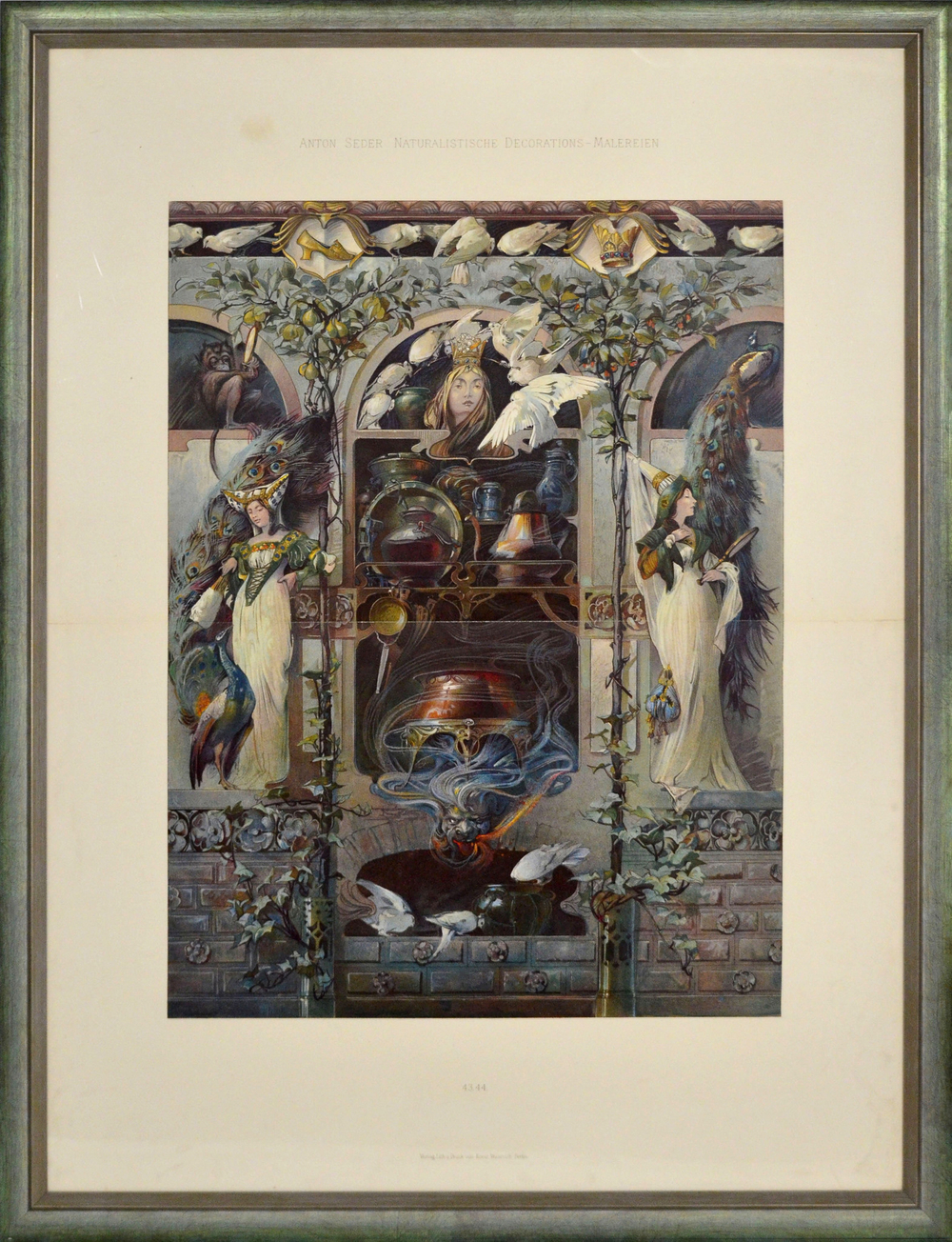 Седер Антон (Anton Seder) «Золушка и сёстры». Хромолитография. 1897 г.